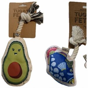 Speckle and Spot Tug & Fetch Dog Toys with Rope